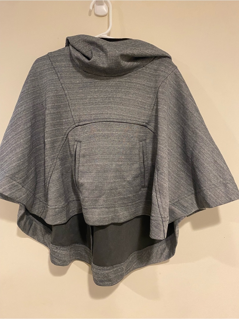 Zella Gray Hooded Cape Jacket for Kids